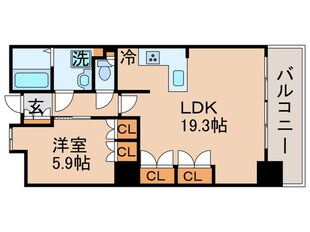 東雲ｷｬﾅﾙｺ-ﾄCODAN18号棟の物件間取画像